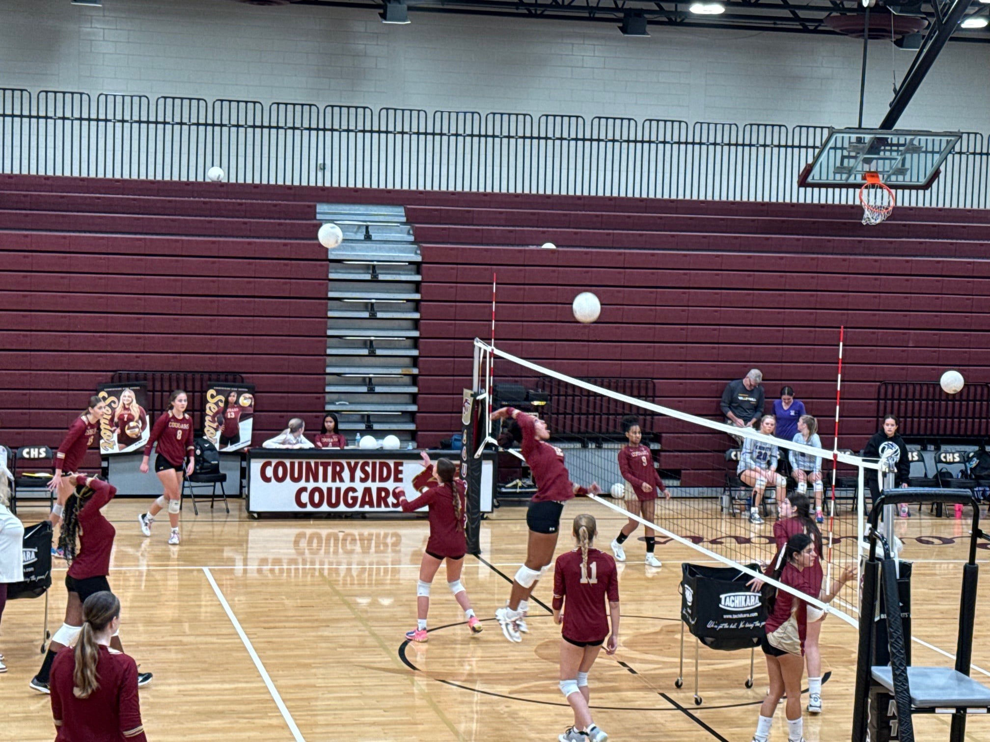 Countryside High School Volleyball playing a game